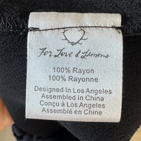 For Love and Lemons Womens Midnight Tide Jumpsuit Romper in Black Size Medium - Picture 8 of 11